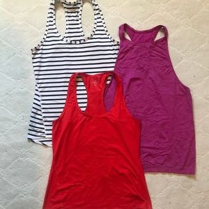 Lot of 3 Athleta Tank Tops